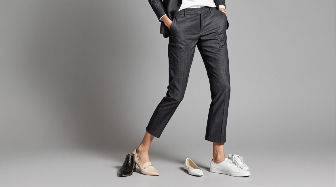 découvrez à qui convient le pantalon 7/8ème et nos conseils pour l'associer avec les chaussures idéales, alliant style et confort pour toutes les occasions.