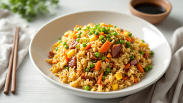 découvrez la recette facile du riz cantonais maison pour un plat savoureux comme au restaurant chinois, à réaliser en quelques minutes avec des ingrédients simples.
