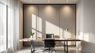 découvrez comment un panneau acoustique mural peut isoler efficacement votre bureau tout en apportant une touche déco élégante.