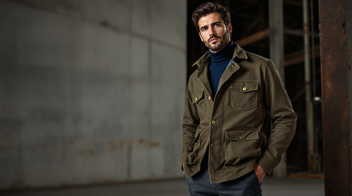 découvrez la veste de travail, l'incontournable du workwear, alliant robustesse et style pour une mode homme audacieuse et tendance.